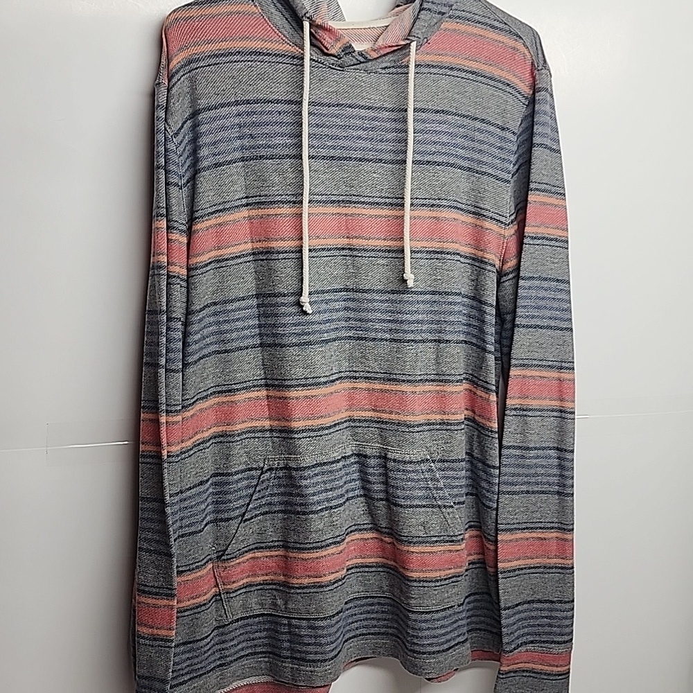 Urban Pipeline Multicolor Striped Hoodie Sz XL Cotton Blend Surfs Up Beach Party
